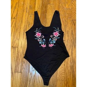 Forever 21 + Floral Bodysuit - 2X